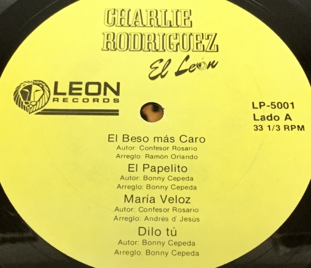 【O262】Charie Rodriguez/El Leon/LP-50001/LP/メレンゲ_画像3