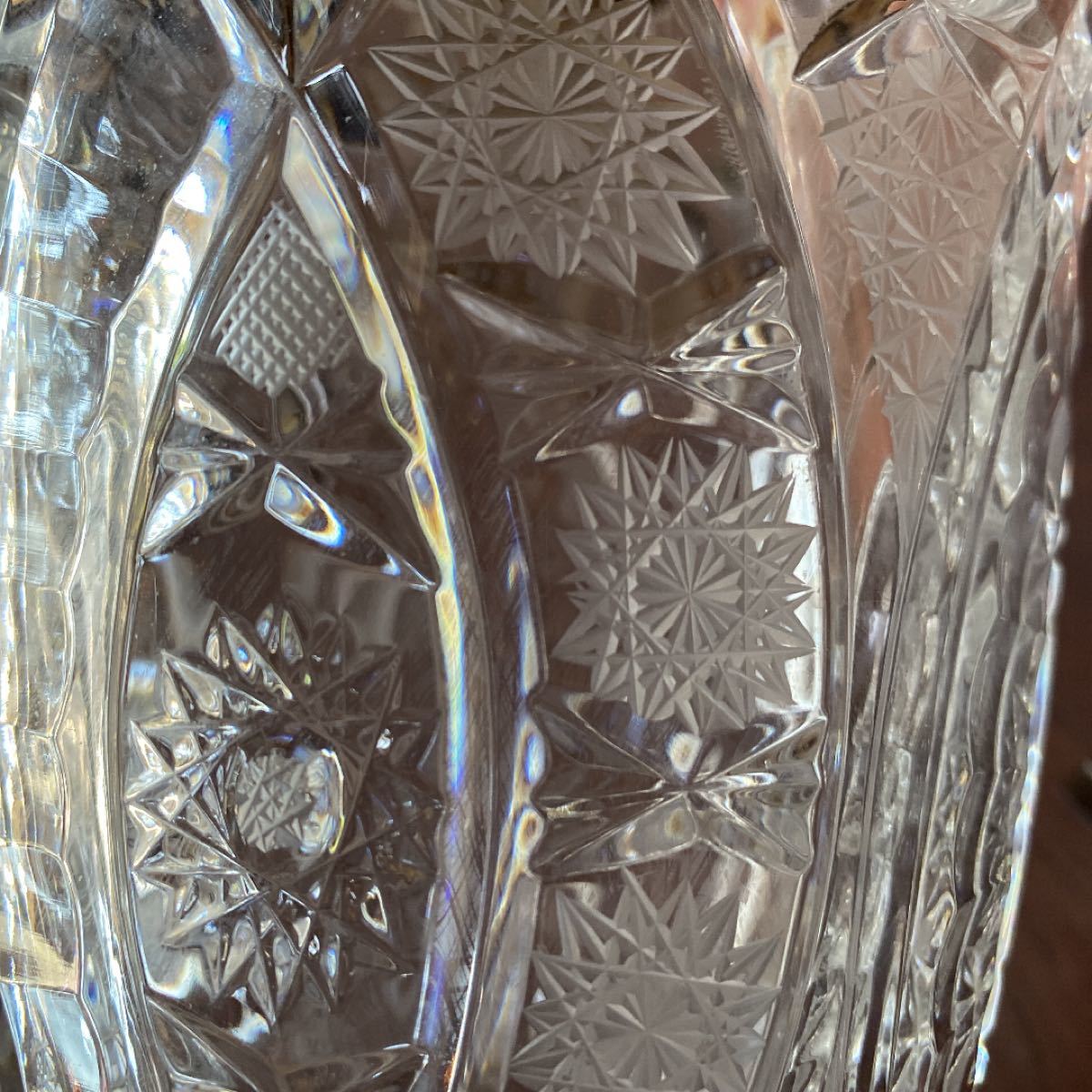 フラワーベース BOHEMIA クリスタルガラス CRYSTAL ボヘミアクリスタル カットガラス
