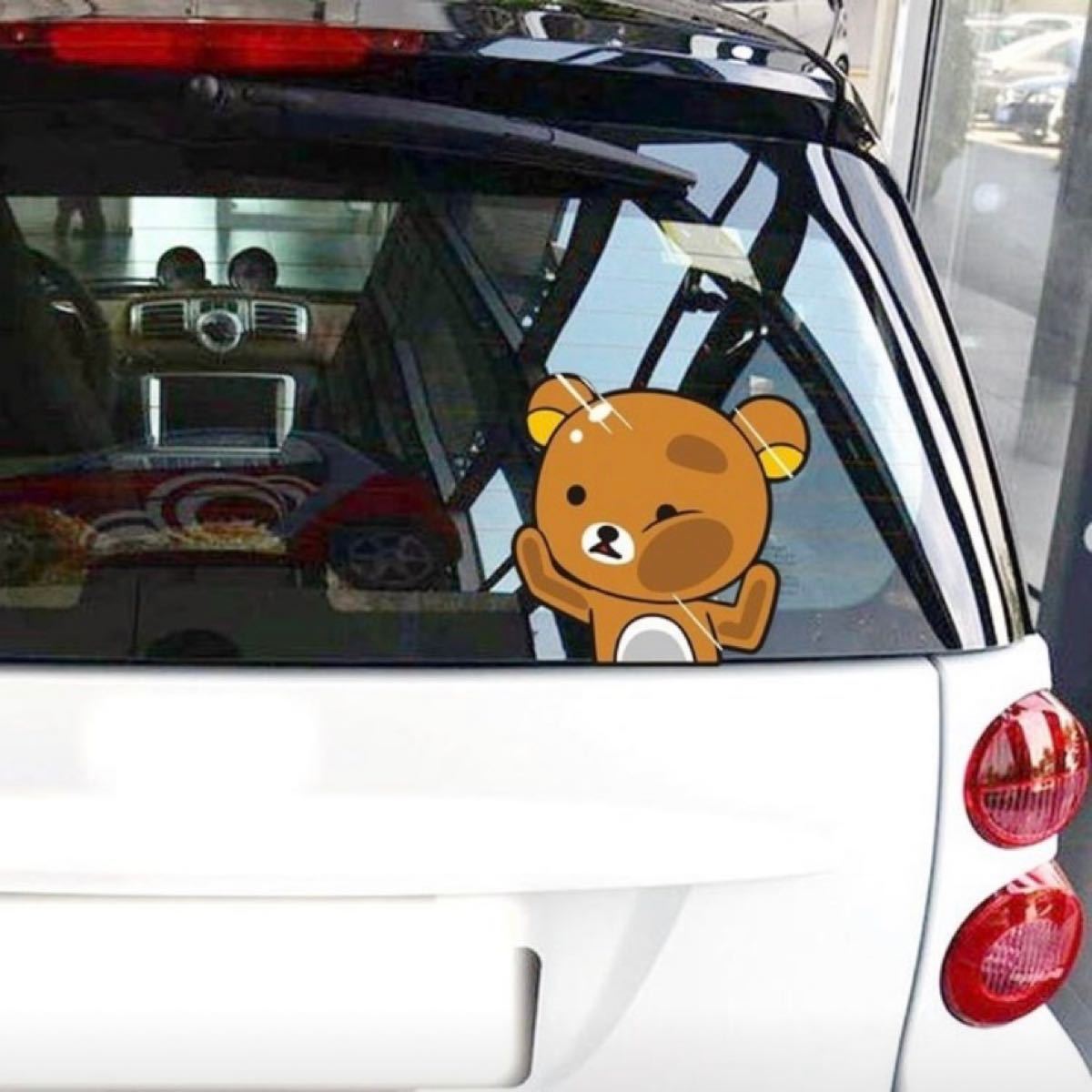 Paypayフリマ 人気 かわいい クマのステッカー 車 自動車 オシャレ ガラス リラックマ Paypayフリマ 人気 かわいい クマのステッカー 車 自動車 オシャレ ガラス リラックマ