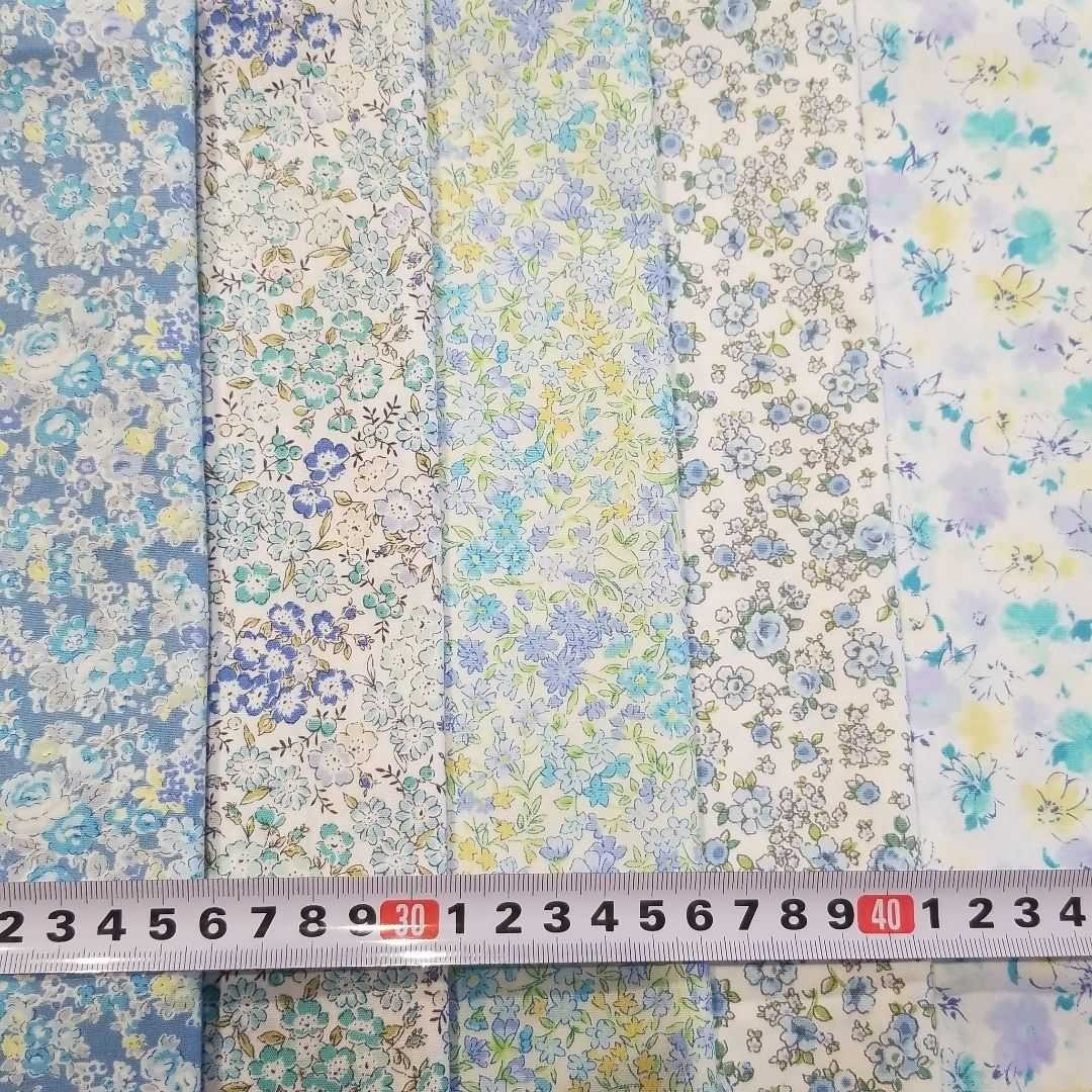 207☆リバティ風☆花柄　カットクロス[各26×25cm]　生地　20枚セット　 はぎれ ハンドメイド はぎれ カットクロス  