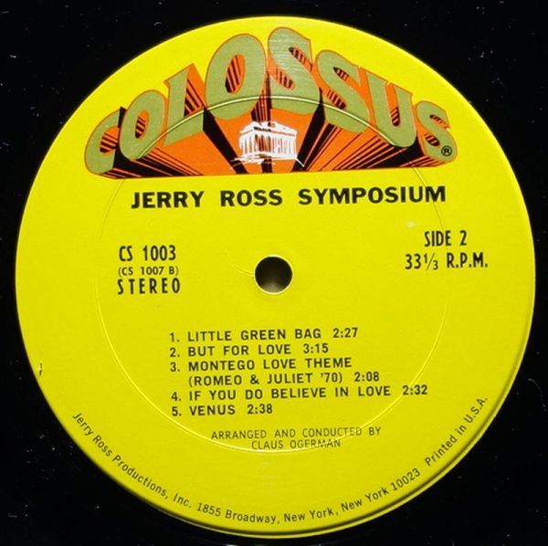 The Jerry Ross Symposium - Jerry Ross Symposium* shrink остаток *Colossus / CS 1003