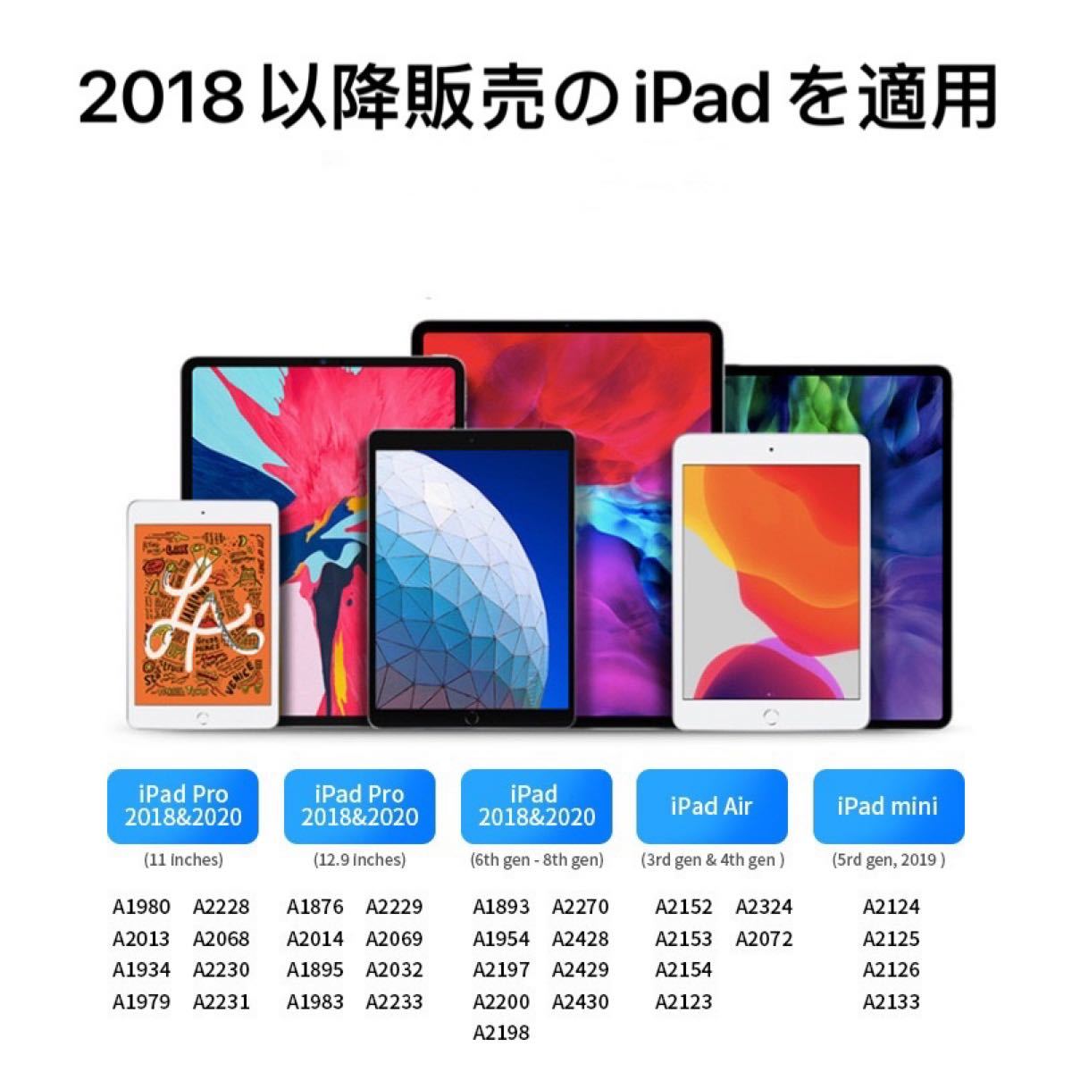 (ホワイト)　高質品iPad タッチペン 6  pro 10時間航続