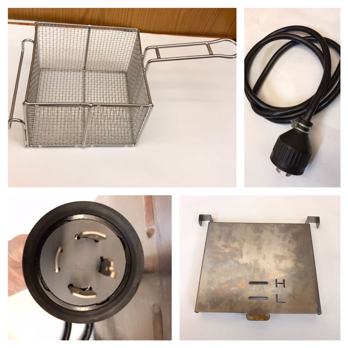☆動作品☆ニチワ☆電気ミニフライヤー☆MTEF-3D-T☆卓上タイプ ☆動作品☆ニチワ☆電気ミニフライヤー☆MTEF-3D-T☆卓上タイプ