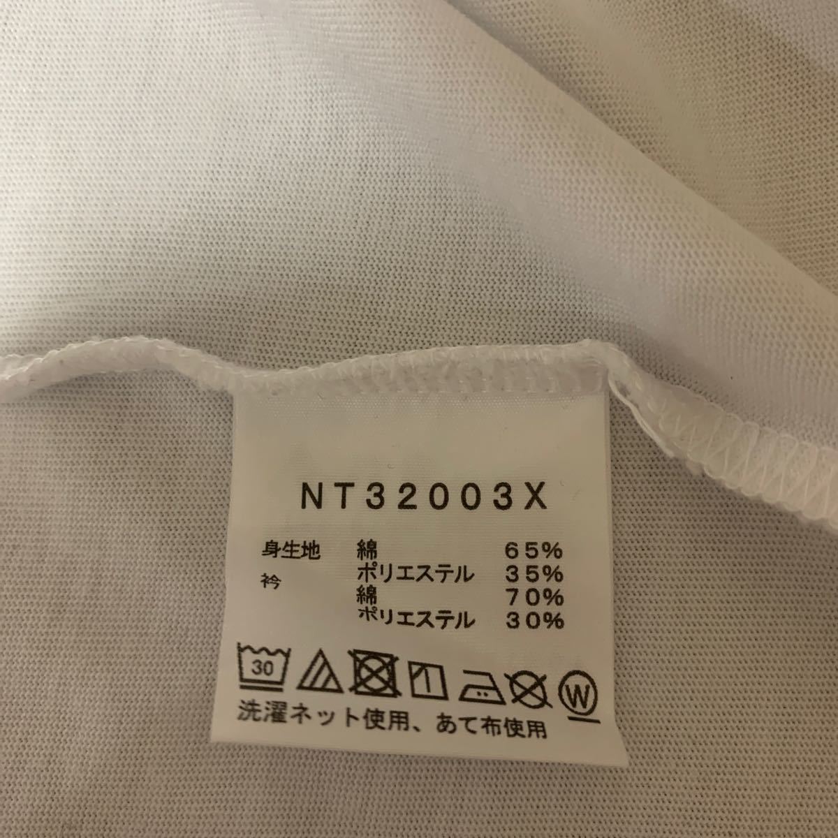 【ノースフェイス】ホワイトTシャツ L