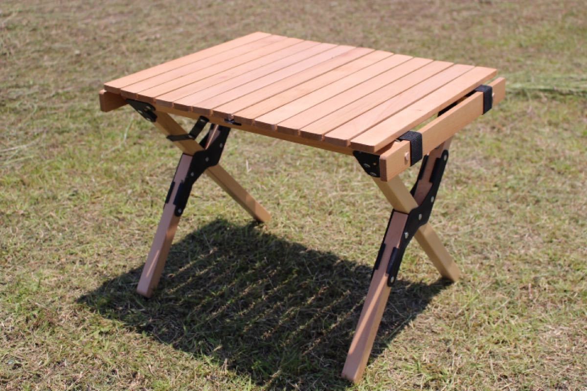 CHANODUG OUTDOOR ウッドロールテーブル ミニサイズ 収納ケース付 ガーデンテーブル キャンプテーブル　送料無料