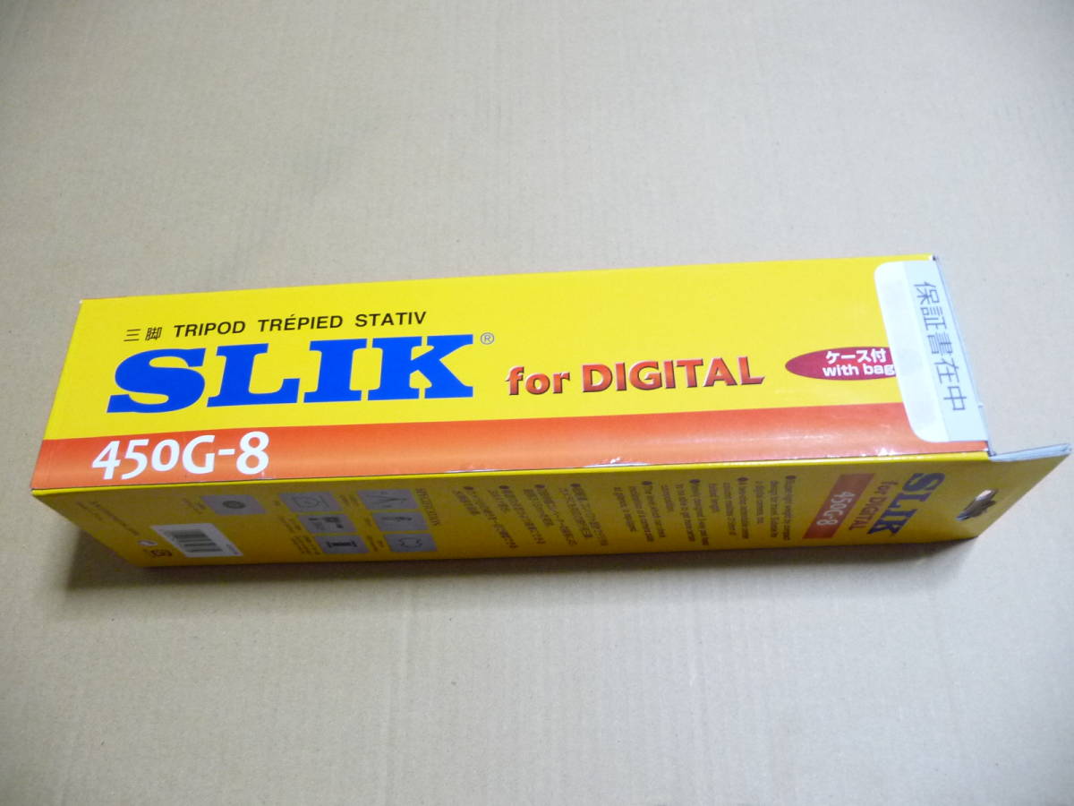◆新品 SLIK(スリック) 三脚 450G-8　[4段/レバー式脚ロック/3ウェイ雲台搭載] _画像3