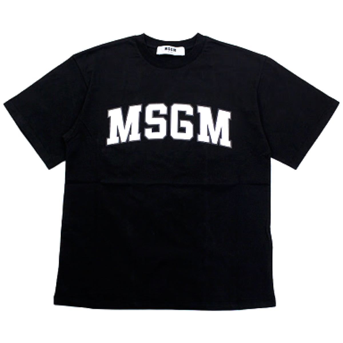 新品 正規 MSGM エムエスジーエム ロゴ Tシャツ カットソー イタリア製 ブラック レディース メンズ　ユニセックス