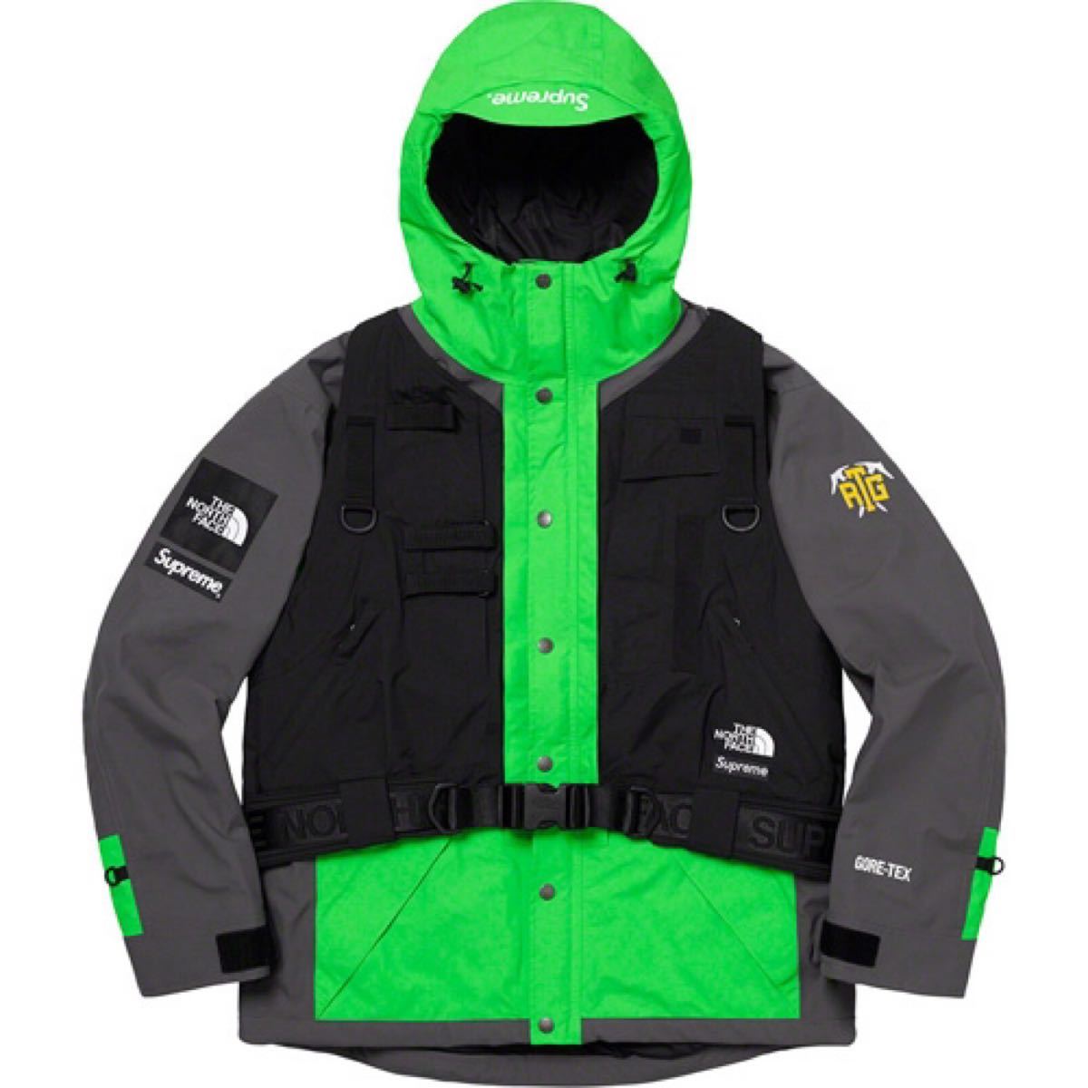 Supreme The North Face RTG Jacket + Vest Bright Green M