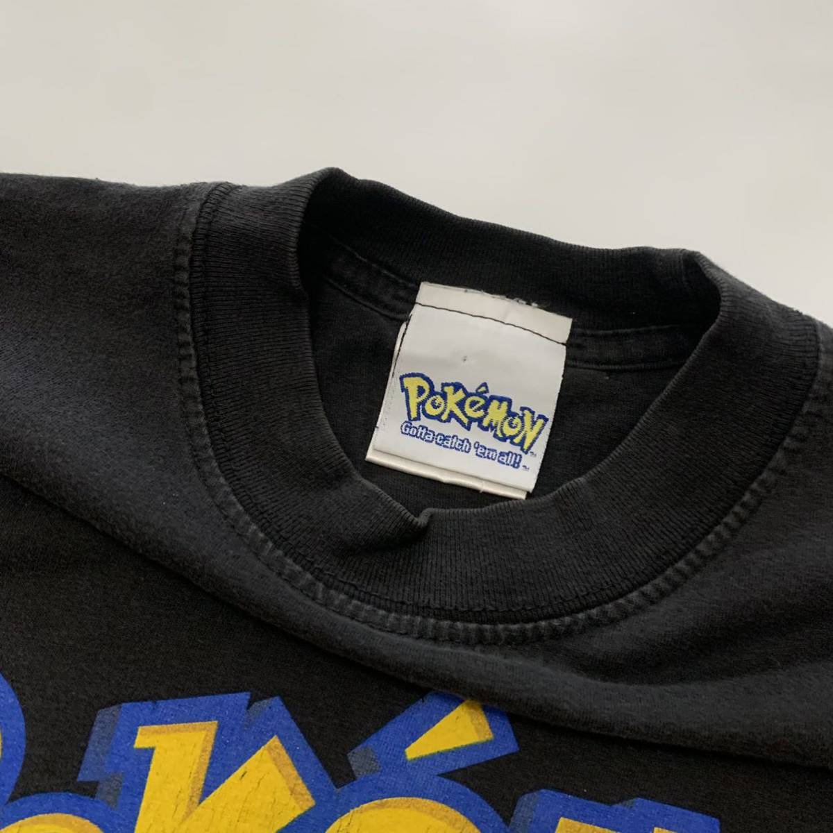 90s ポケモン Pokemon Tシャツ / アート ブラック 黒 ビンテージ 80s STARTREK STAR WARS バンT AKIRA ディズニー アニメ 企業 ムービー