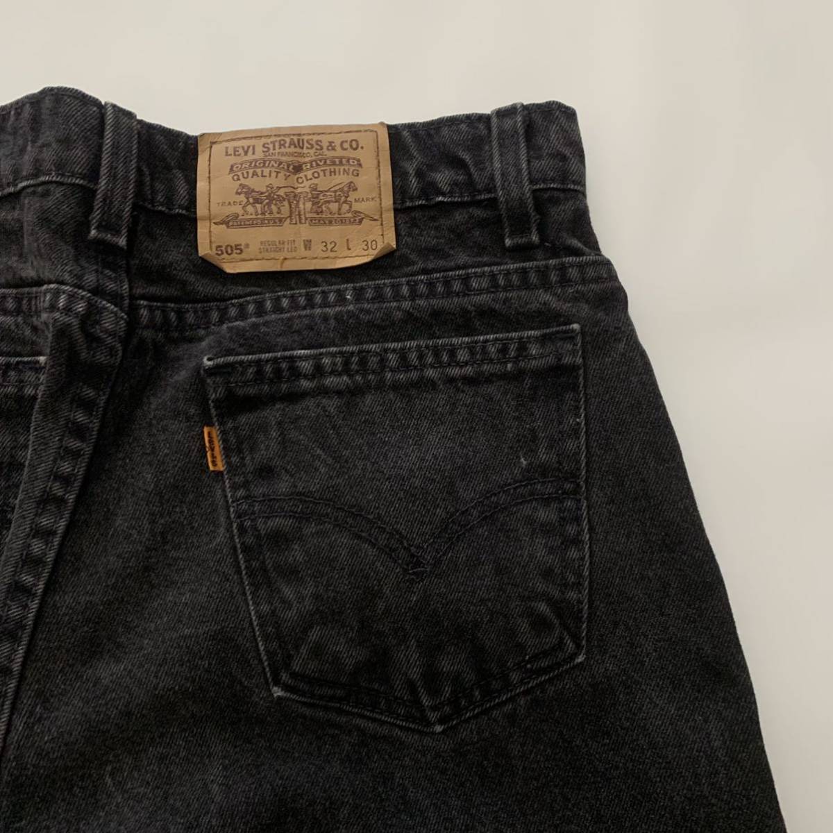 W × L s Levi’s  サルファ ブラック デニム パンツ 黒 USA製 / リーバイス ヴィンテージ xx USA  s s s グレー 先染め