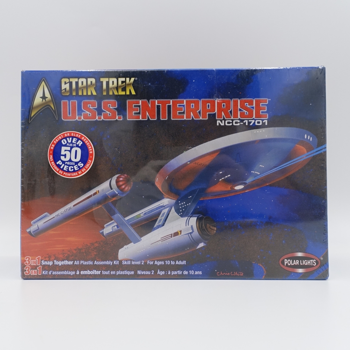 未開封!U.S.S. ENTERPRISE エンタープライズ/ 1/1000 プラモデル/STAR TREK スター・トレック/NCC-1701/2-570_画像1