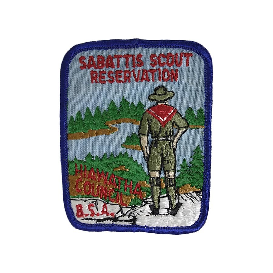 ヴィンテージ ワッペン ボーイスカウト パッチ SABATTIS SCOUT RESERVATION BOY SCOUTS #8788_画像1