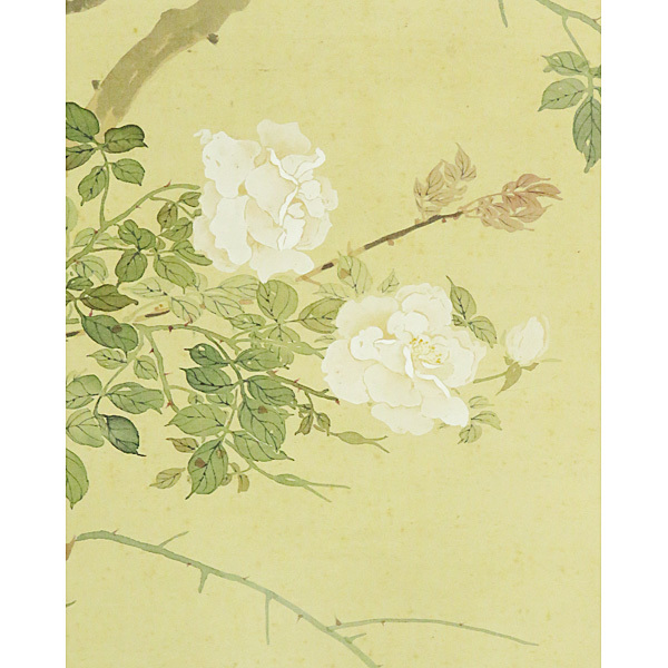 B 1363 真作 田中紅園肉筆絹本淡彩花鳥図掛軸 女流画家京都日本画師 菊池契月書画日本代购 买对网 B 1363 真作 田中紅園肉筆絹本淡彩花鳥図掛軸 女流画家京都日本画師 菊池契月書画日本代购 买对网