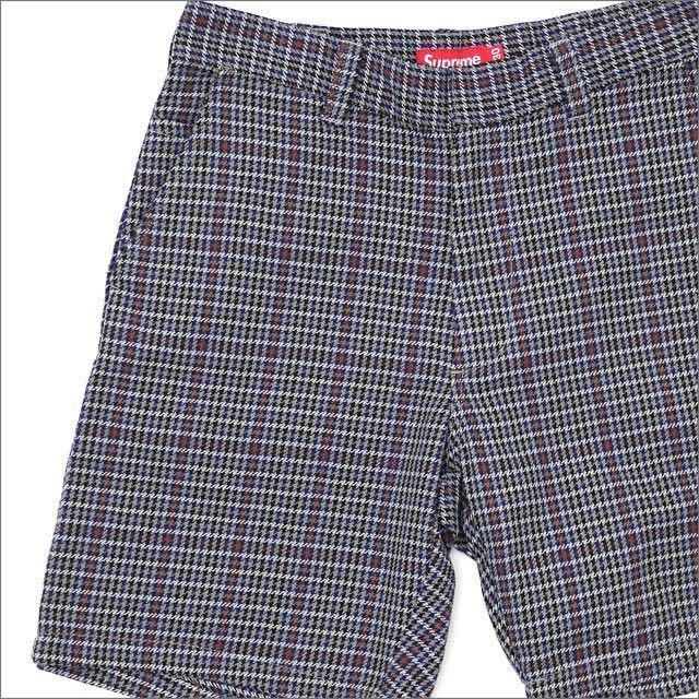 送料無料 30 supreme work short grey plaid 18SS シュプリーム ワーク