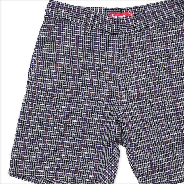 送料無料 30 supreme work short grey plaid 18SS シュプリーム ワークショーツ ショーツ チェック柄  グレンチェック box logo 試着のみ