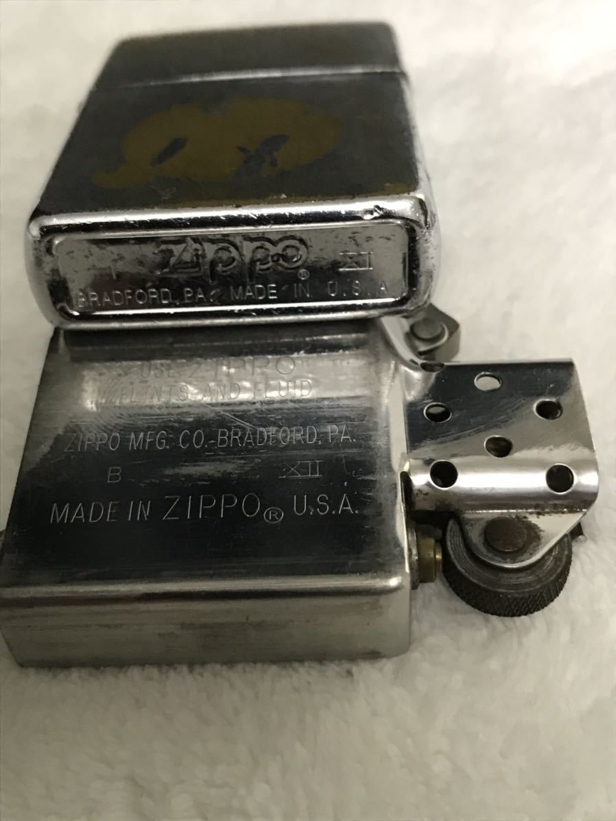 ZIPPO ジッポー ジッポライター ジッポーライター ジッポ ボウリング　ボーリング　ダメージ加工　中古品　1995年製_画像4