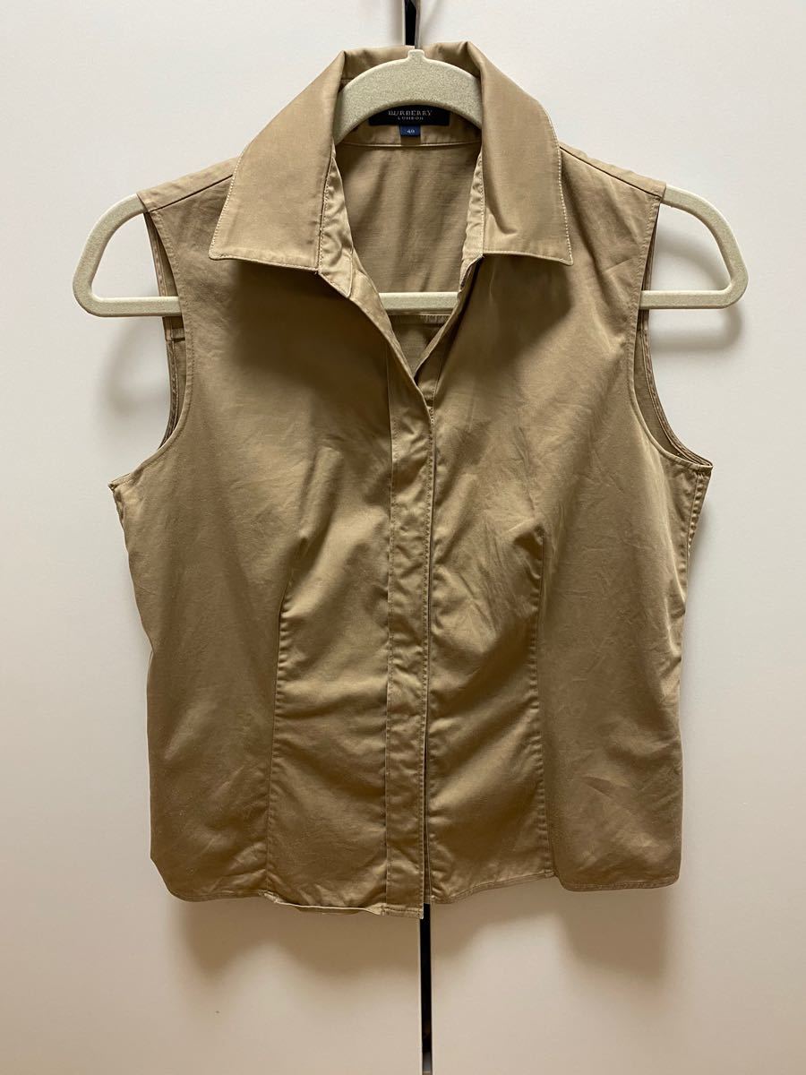 Burberry バーバリー ノースリーブ タンクトップ ベージュ チェック