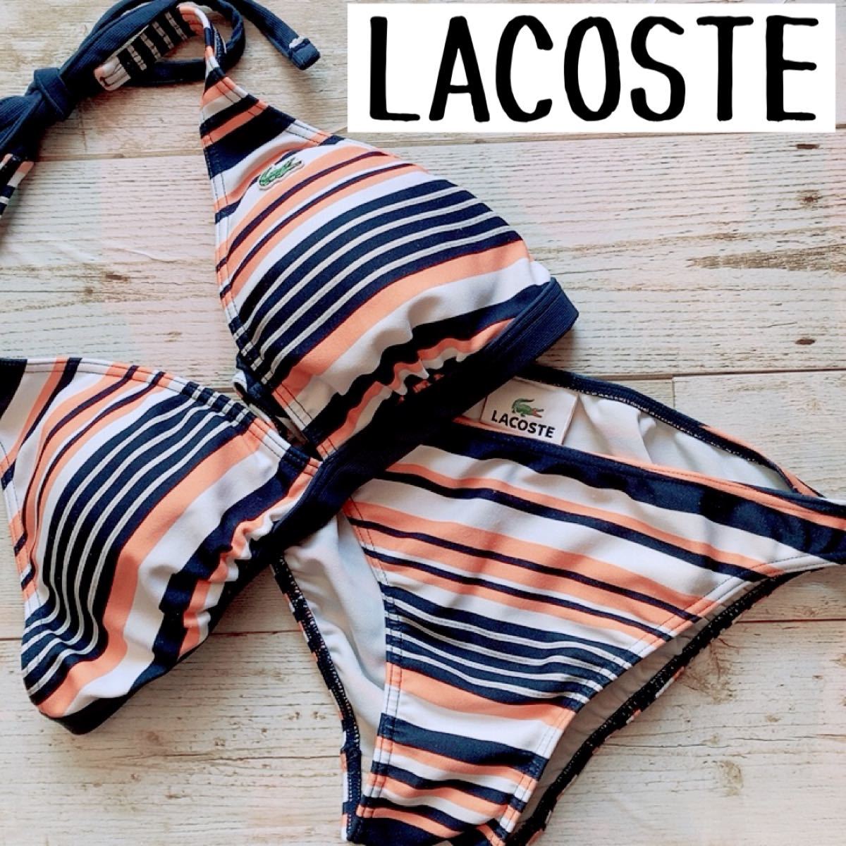 Paypayフリマ Lacoste ラコステ ボーダー ビキニ 水着 スイムウェア 9号 M Paypayフリマ Lacoste ラコステ ボーダー ビキニ 水着 スイムウェア 9号 M
