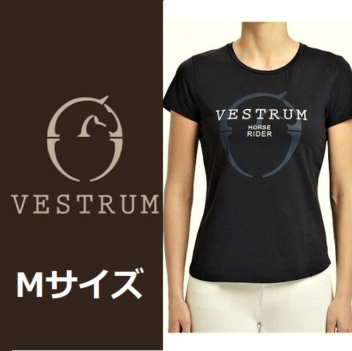 流行に VESTRUM ノックスビル ロゴ Tシャツ M レディース 乗馬 馬術