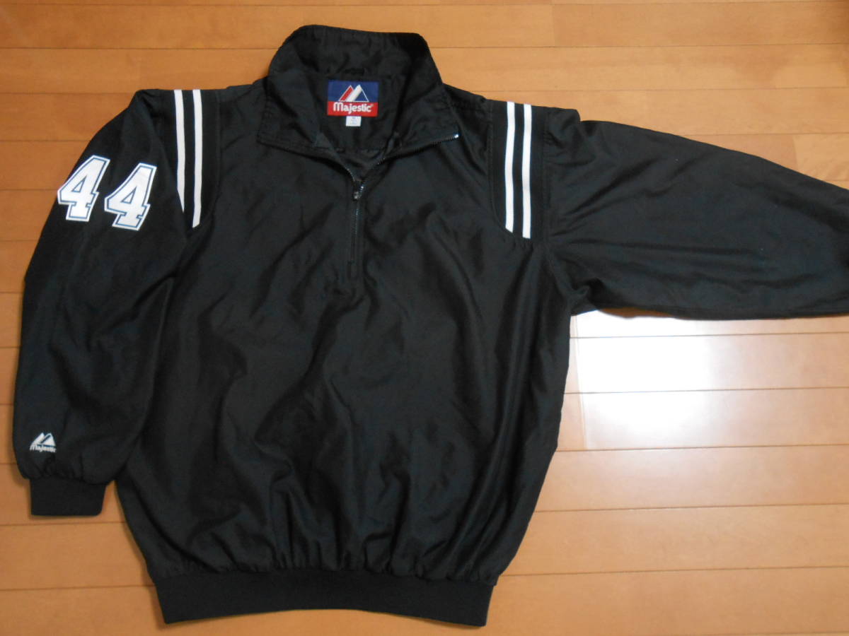 マジェスティック MLBアンパイア・ハーフジップジャケット【美品