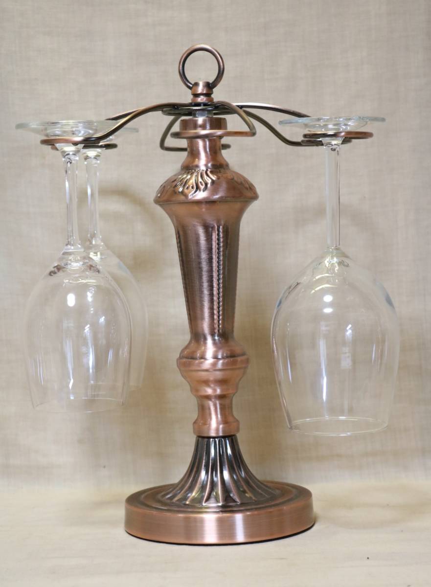 wine glass rack old copper color 6 piece for BT15