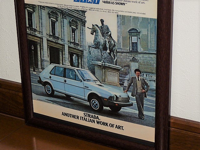 1979 год USA \'70s иностранная книга журнал реклама рамка товар FIAT STRADA Fiat Strada / для поиска Ritmolitomo( A4size*A4 размер )