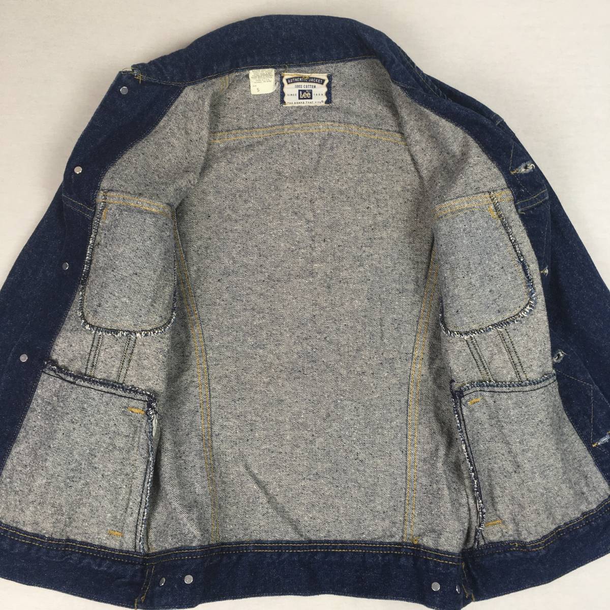 【80s 90s】Lee リー 220-5089 AUTHENTIC JACKET 米国製 Sサイズ ジージャン デニム ジャケット_画像9