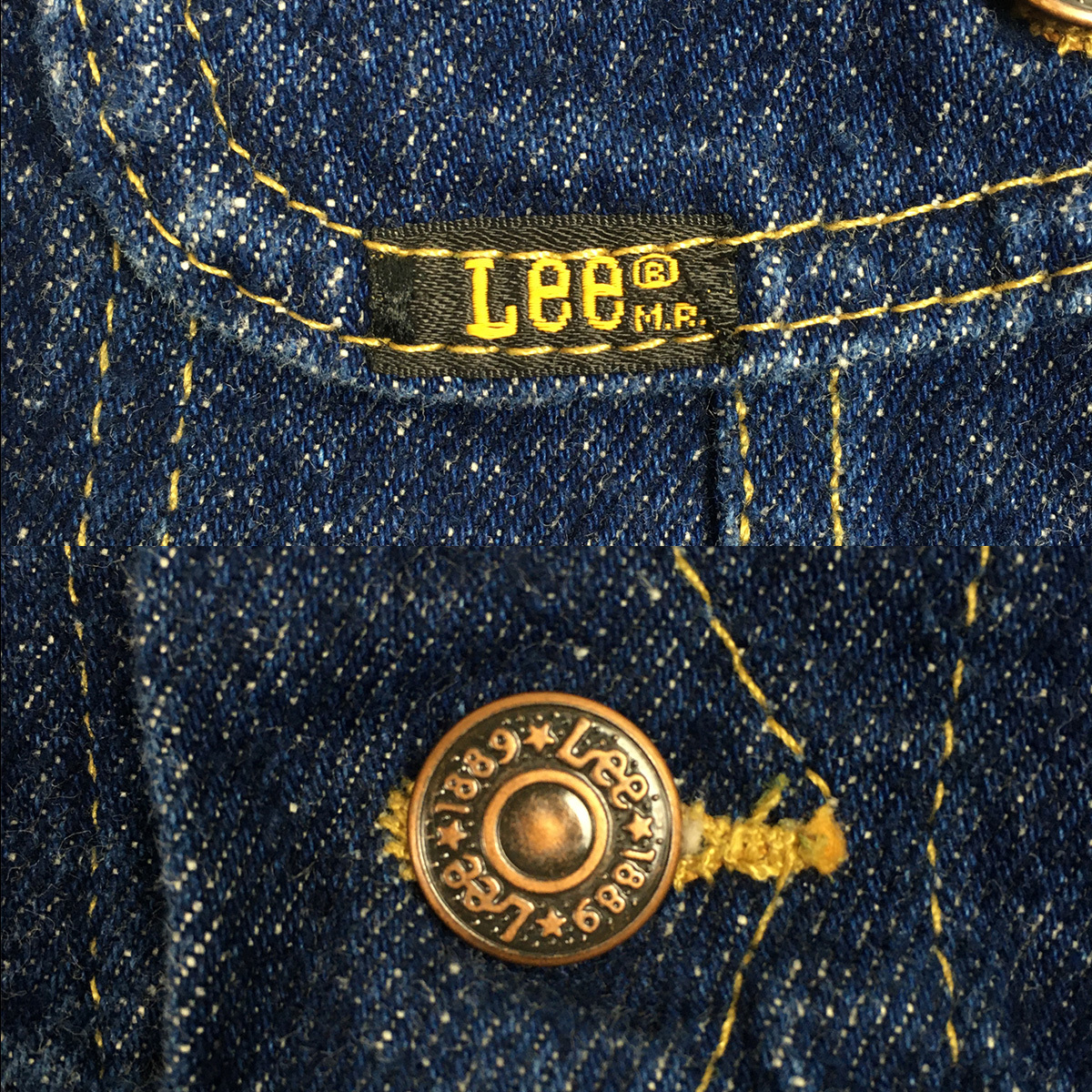 【80s 90s】Lee リー 220-5089 AUTHENTIC JACKET 米国製 Sサイズ ジージャン デニム ジャケット