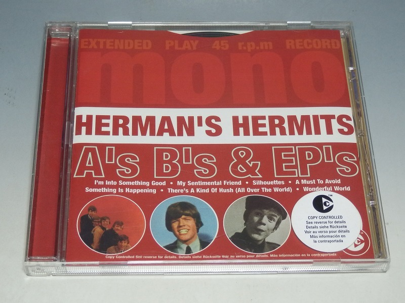 HERMAN'S HERMITS ハーマンズ・ハーミッツ A's B's & EP's 輸入盤CD_画像1