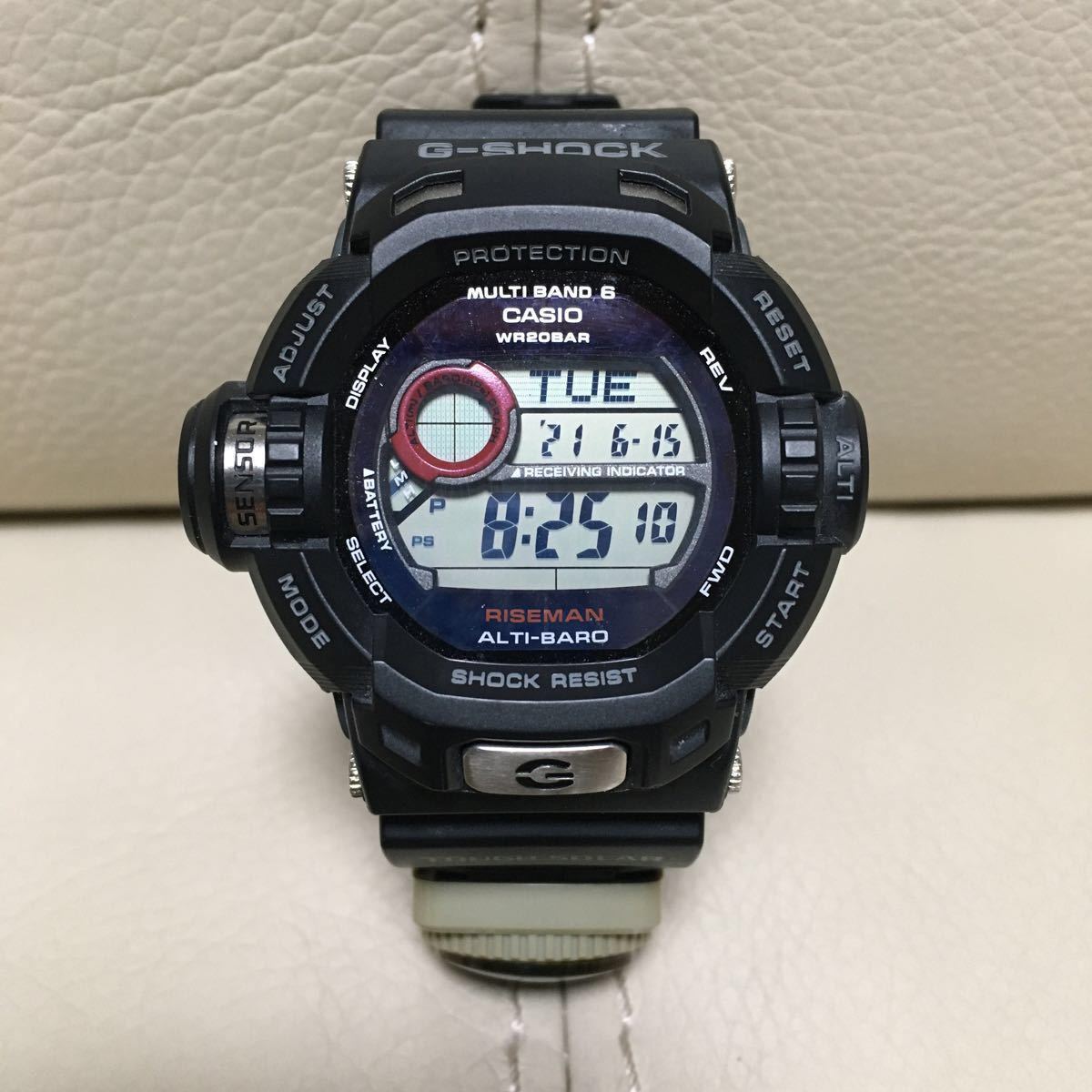 美品コンパス付き】G-SHOCK RISEMAN GW-9200J-1JF タフソーラー 美品コンパス付き】G-SHOCK RISEMAN GW-9200J-1JF タフソーラー