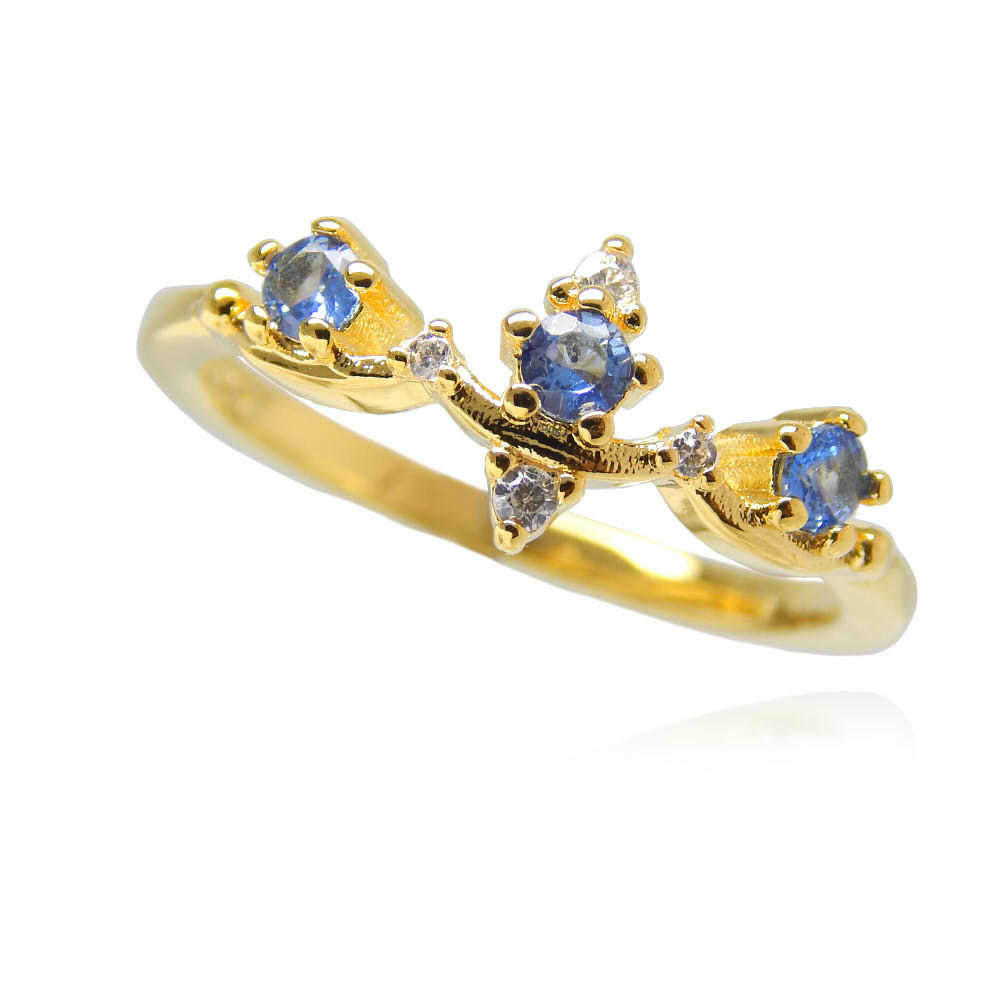  remainder 1 point * new goods * free shipping finest quality. excellent article zirconia 11 number Crown CZ Sky blue diamond ring silver 925 lady's Gold limitation 