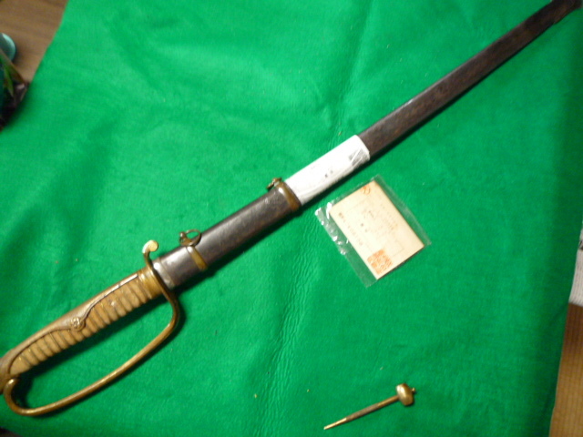 明治の将官のサーベル軍刀の拵え本身入り刀緒付き 軍刀短剣指揮刀 追加