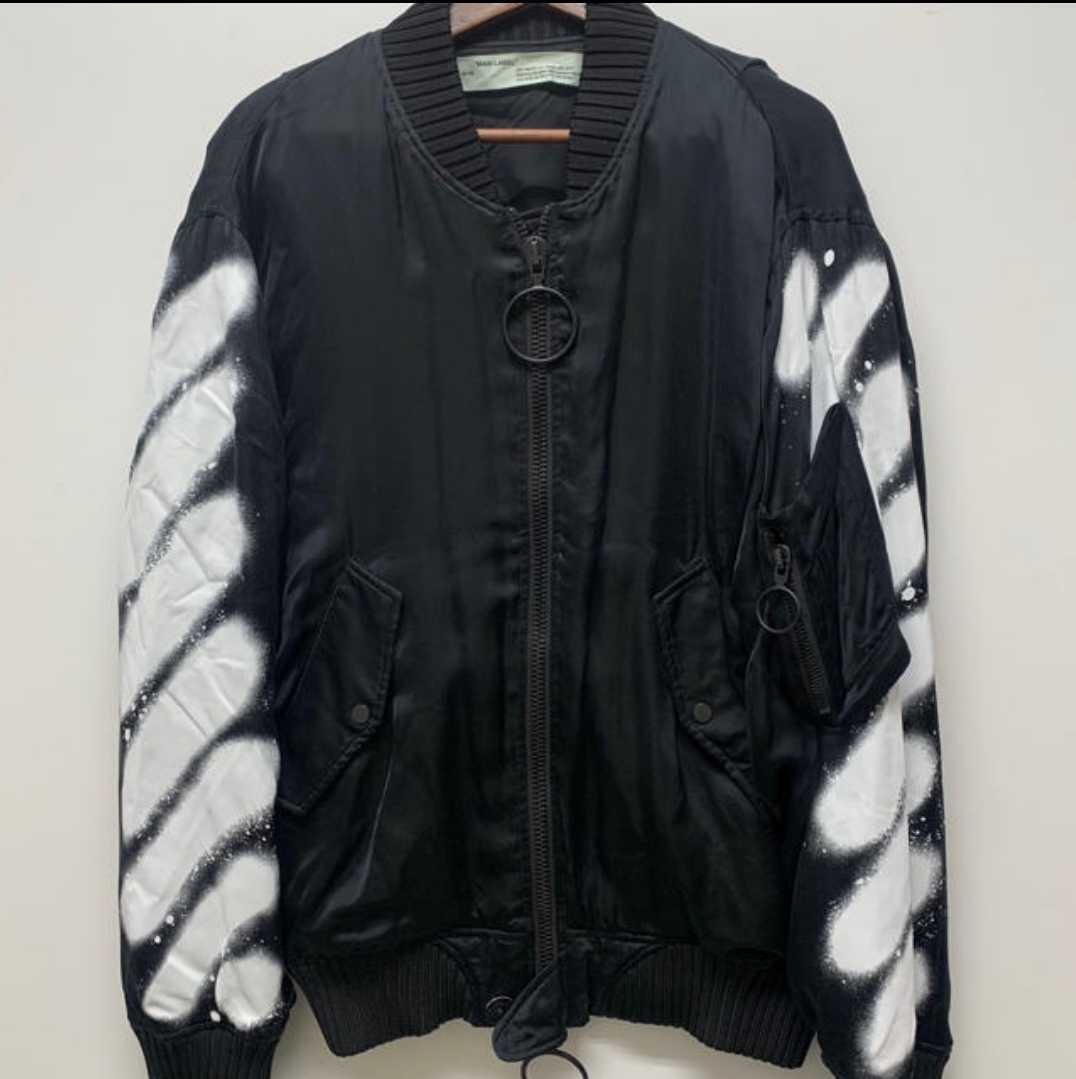 希少 名作 Off-white Bomber jacket ボンバージャケット 正規品 ma-1