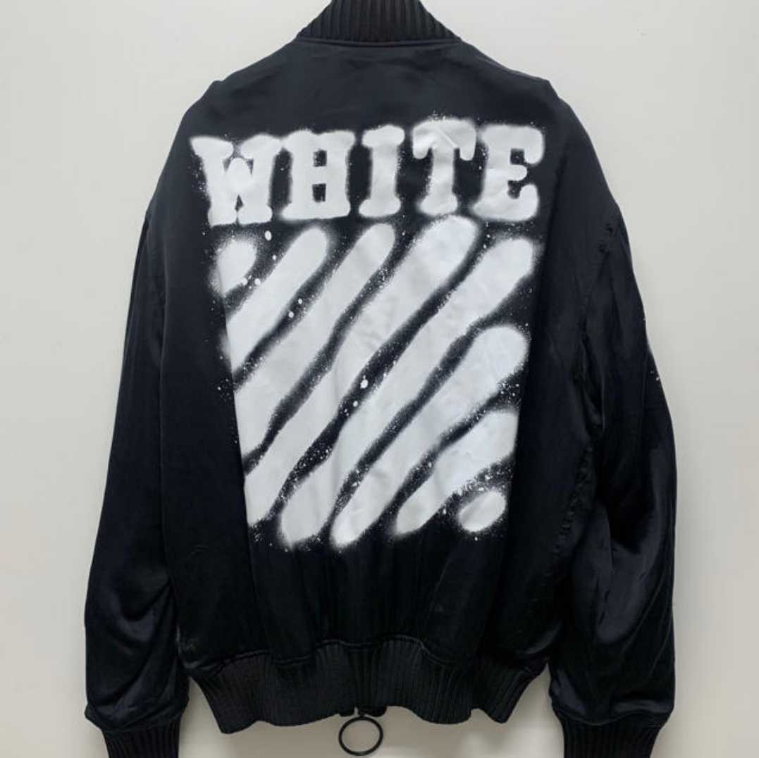 希少 名作 Off-white Bomber jacket ボンバージャケット 正規品 ma-1