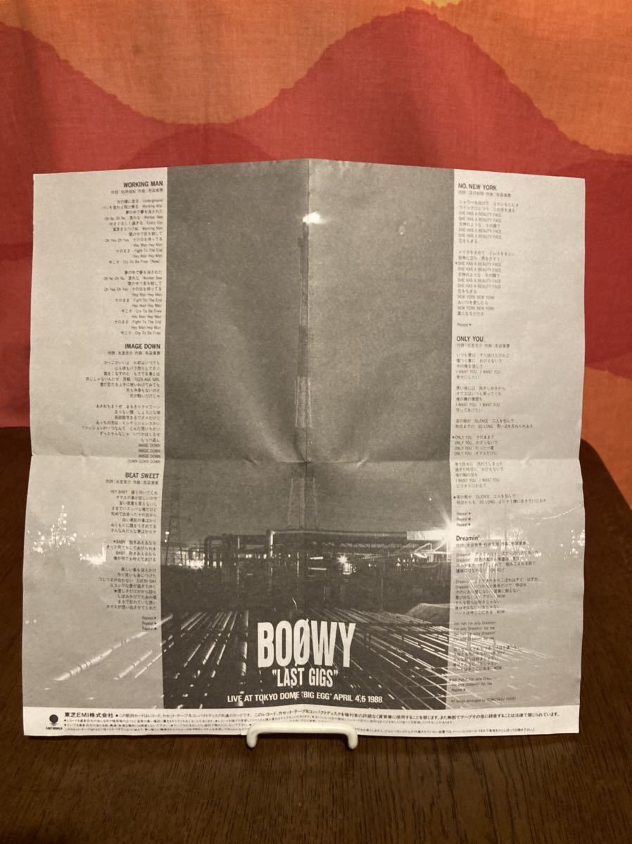 当時物BOOWY LAST GIGS 1988年TOKYO DOME 解散LIVE 氷室京介布袋寅泰松井恒松高橋まこと_画像7