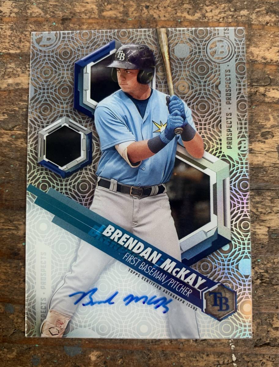 ☆MLB☆2018☆Topps☆BOWMAN☆HIGH☆TEK☆BRENDAN  McKAY☆ブレンダン☆マッケイ☆タンパベイ☆レイズ☆ベースボール☆カード☆直筆サイン☆