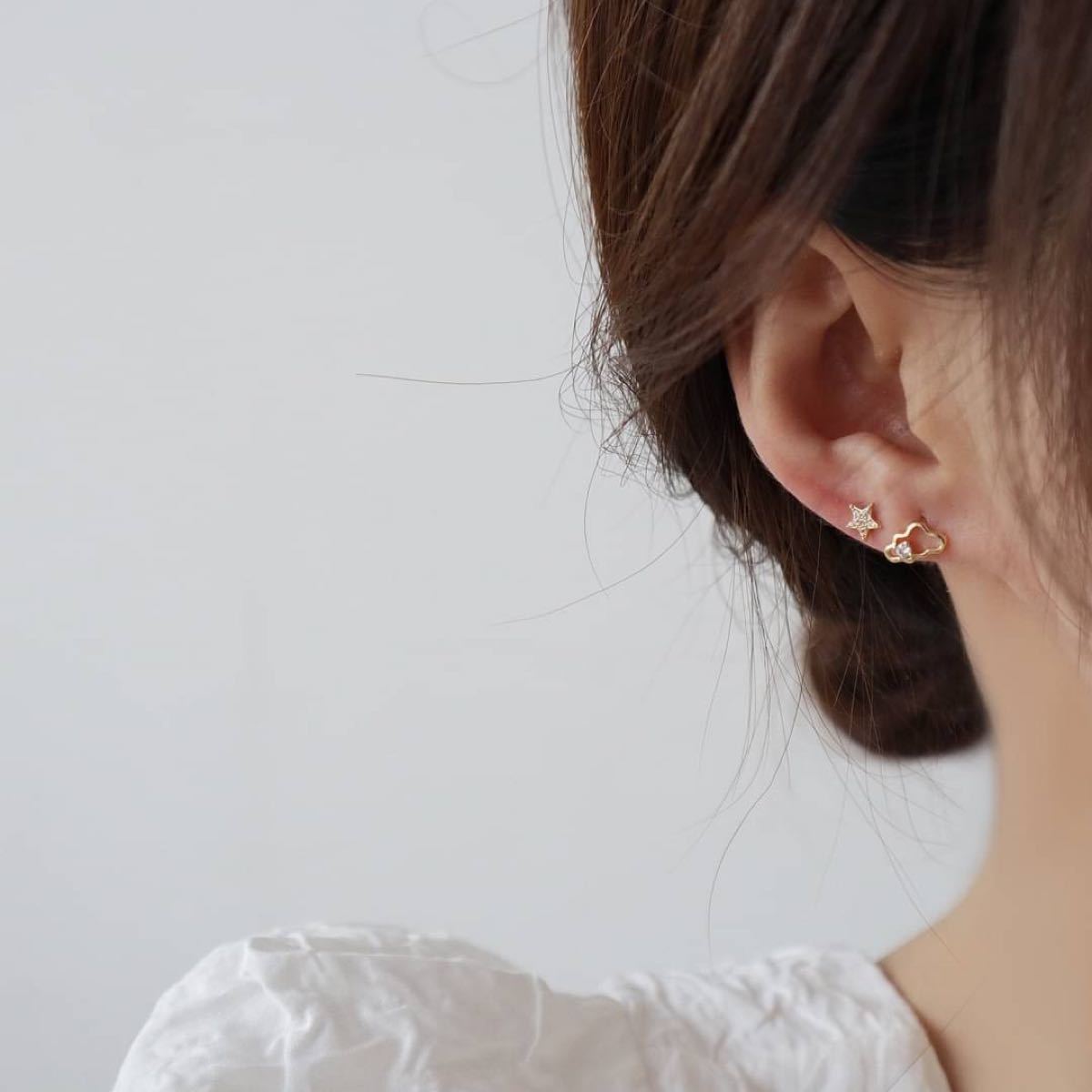 Paypayフリマ ミニピアス 6個セット 月 星 パール 雲 ジルコニア キラキラ ゴールド 韓国 ピアス Paypayフリマ ミニピアス 6個セット 月 星 パール 雲 ジルコニア キラキラ ゴールド 韓国 ピアス
