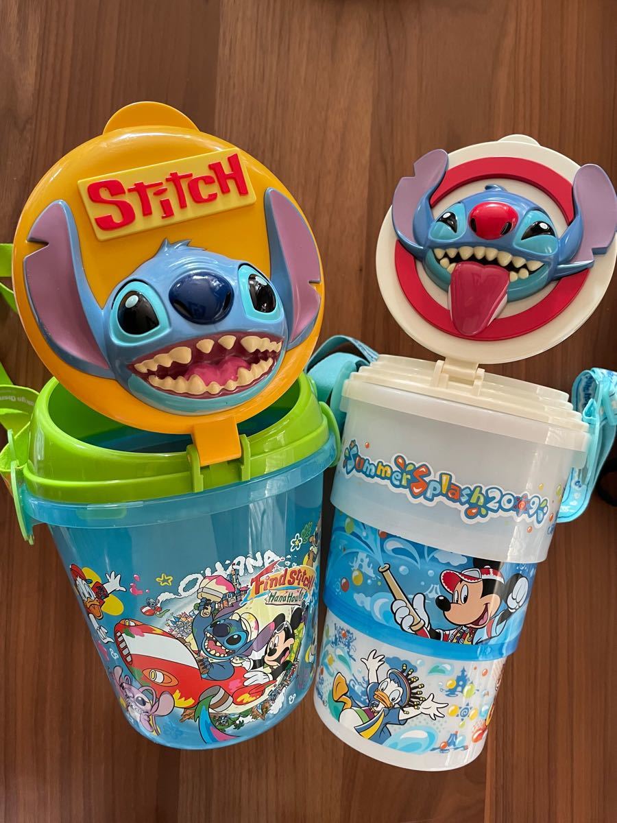 Paypayフリマ ポップコーンバケツ ディズニー スティッチ 2個セット Paypayフリマ ポップコーンバケツ ディズニー スティッチ 2個セット