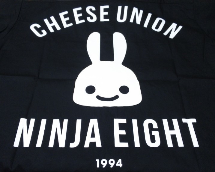 2019 CUNE『ワークシャツ C.U.N.E.（CHEESE UNION NINJA EIGHT）』 半袖 黒 前後プリント サイズ2・身幅約61.5cm※未使用品/商品タグ付き_CUNEのワークシャツです