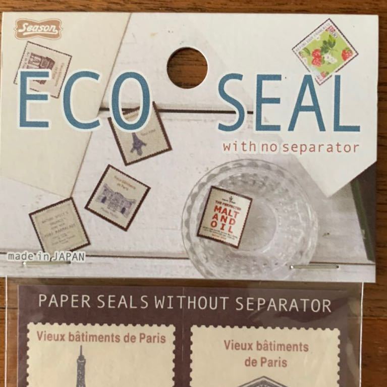 season シーズン ECO SEAL エコシール 5種 60枚セット ラッピング コラージュ ジャンクジャーナル 切手風_画像5