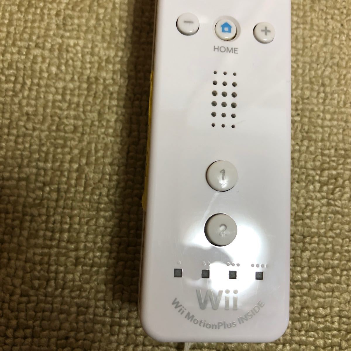 【匿名送料無料】家庭用ゲーム機　任天堂Wiiリモコンモーションプラス ホワイト164-73