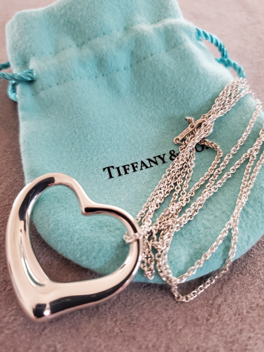 Tiffanyネックレス オープンハート ロングネックレス XL特大｜Yahoo