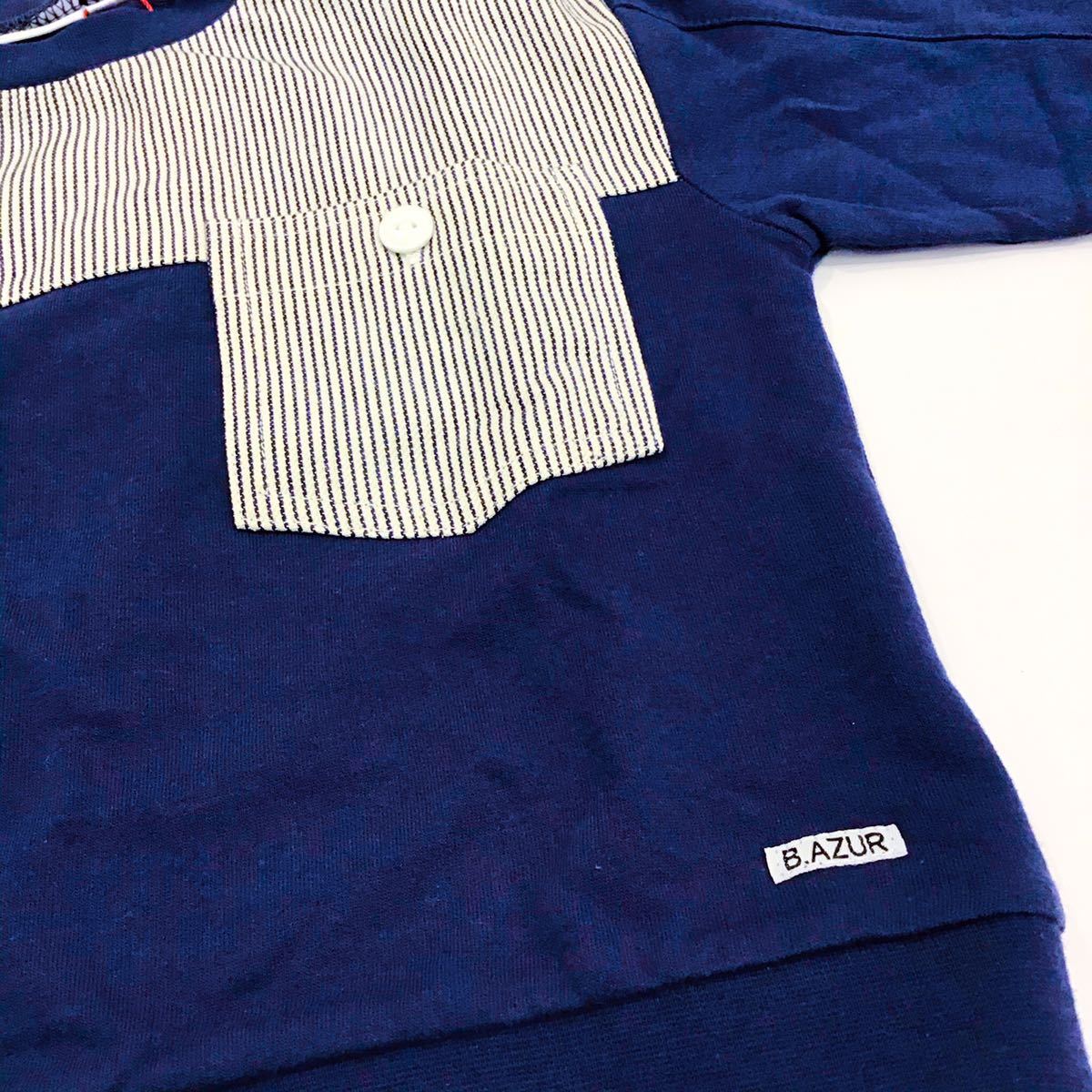 【新品未使用】BLUEU AZUR ブルーアズール 80cm 七分袖　Tシャツ　リオ　rio_画像2