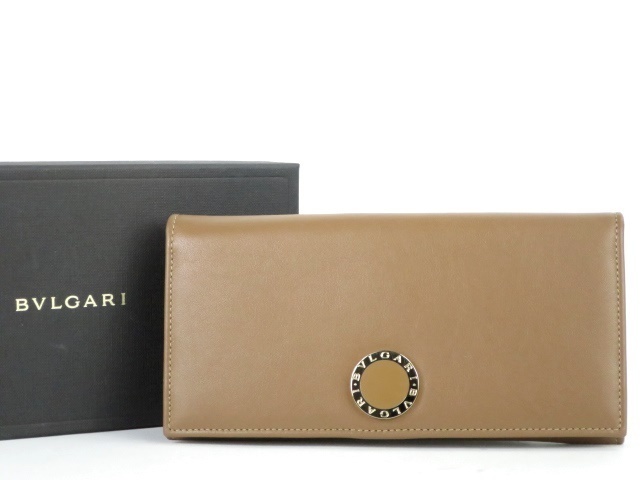 【新品・未使用】BVLGARI ブルガリ 二つ折り長財布 ブランドウォレット レザー ブランド服飾雑貨・小物【DX78】_画像1