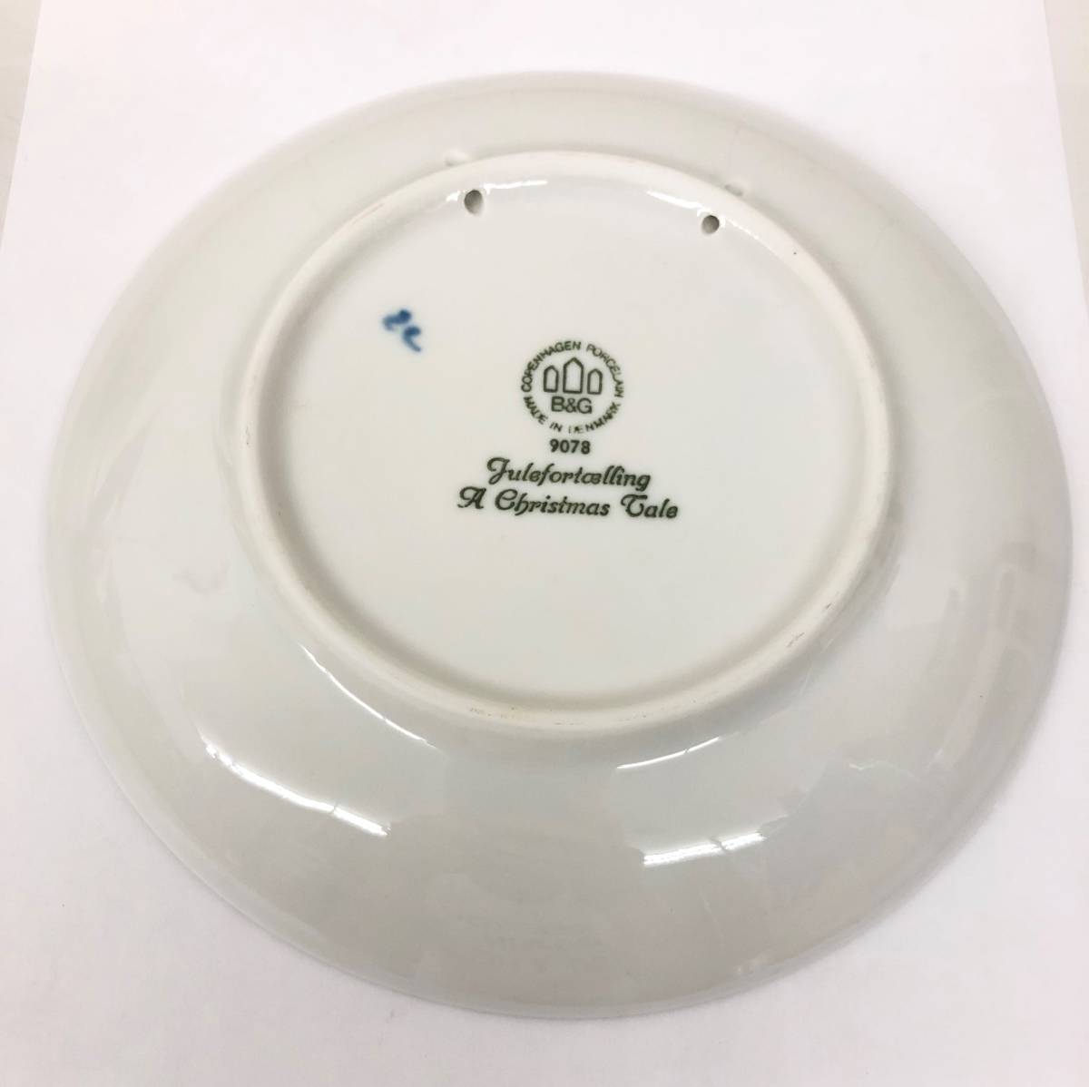 B&G ビングオーグレンダール ロイヤルコペンハーゲン Jule after イヤー プレート 皿 180mm×28mm 1978 デンマーク製 未使用品