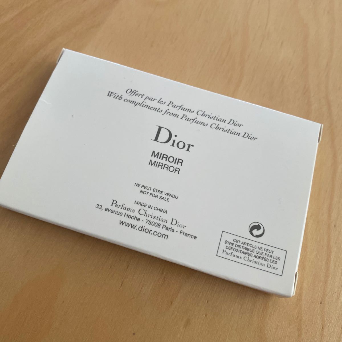 ディオール Dior ミラー　ノベルティー　赤　2021 新品