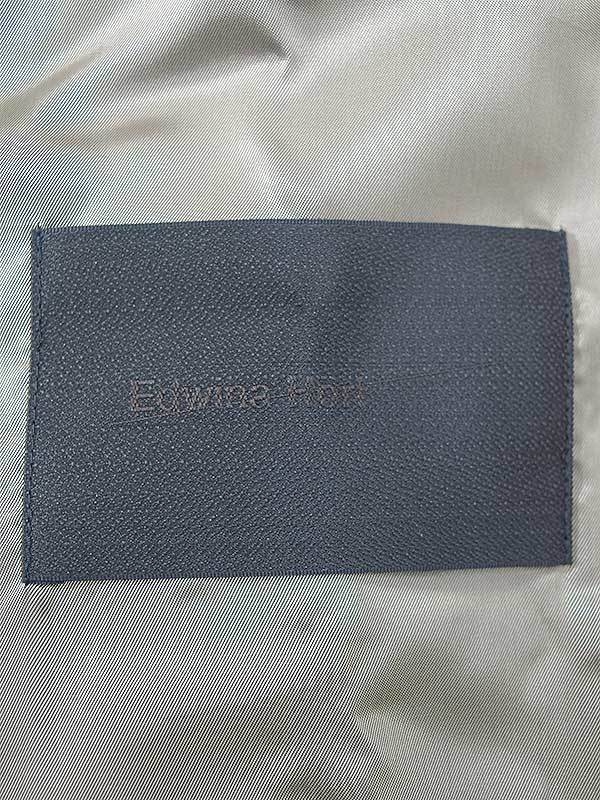 Edwina Horl エドウィナホール 20AW HBB BASTARD COAT オーバーサイズバイカラーコート ブラウン S メンズ