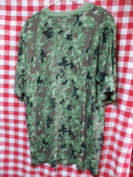 JSDF自衛隊 新迷彩風半袖Tシャツ　綿１００％　Lサイズ　未使用値引き品即決＠PX購買_画像2