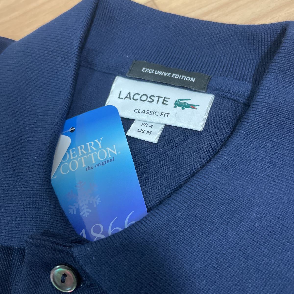 新品 united arrows 別注 LACOSTEラコステ アイスコットン ピケ