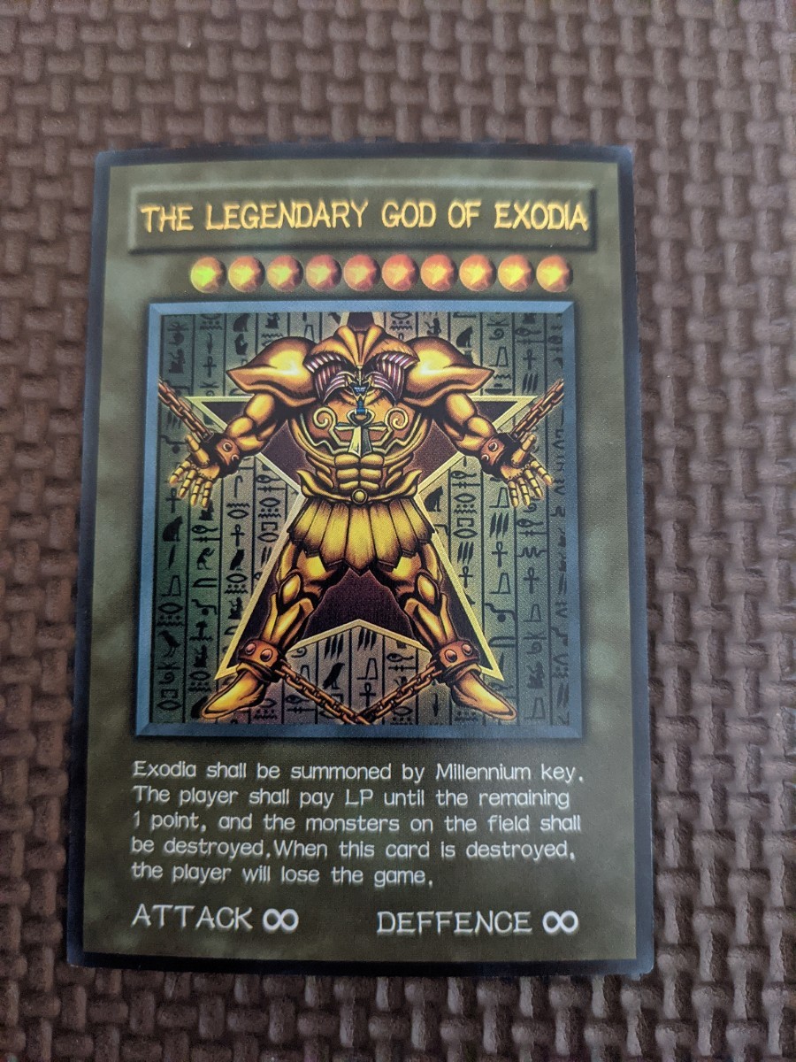 遊戯王 エクゾディア 英語版 ウルトラレア スリーブ一枚 海外製 遊戯王 エクゾディア 英語版 ウルトラレア スリーブ一枚 海外製